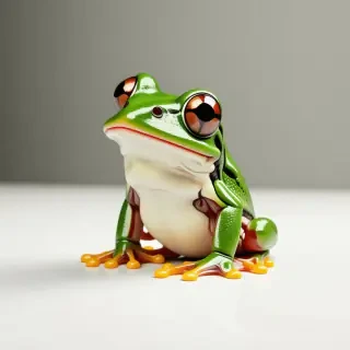 Jeffrey the cartoon frog