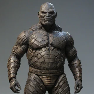 full body view of Korg from Marvel
