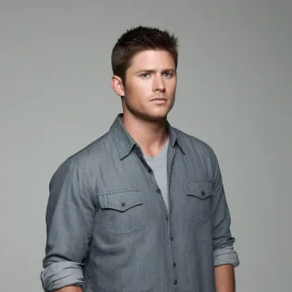 dean winchester, on a plain white background, even lighting