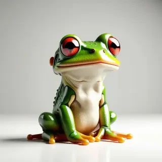 Jeffrey the cartoon frog