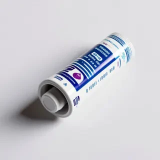 rolled down tube of toothpaste