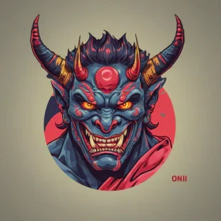 pop art style Oni