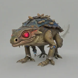 Zelda like creature, bright lighting, on a plain white background, even lighting