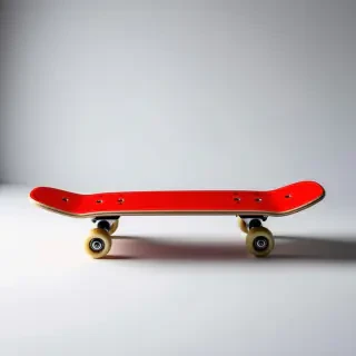 red skateboard