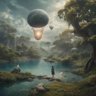 Magical realism scenery