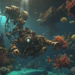 underwater hydropunk scene