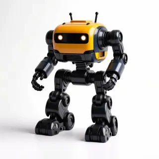 toy robot with big feet
