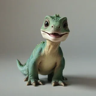 A cute baby dinosaur
