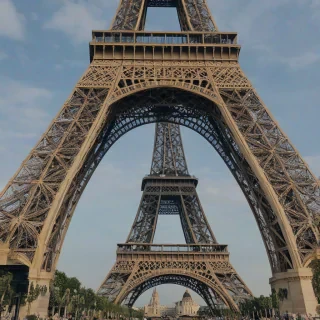 Disney style of the Eiffel tower