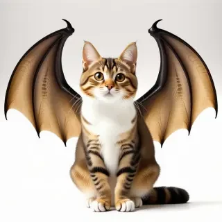 cat with dragon wings
