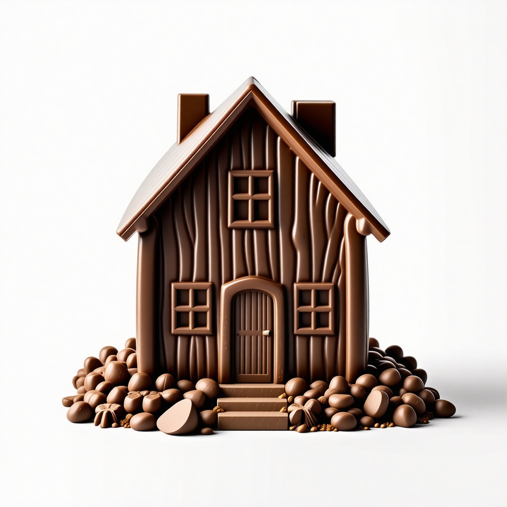 House made out of chocolate