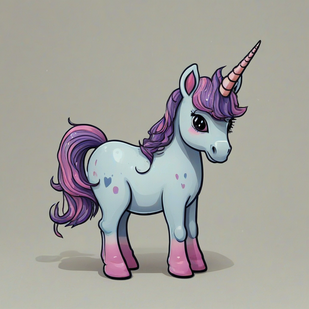 A cartoon unicorn