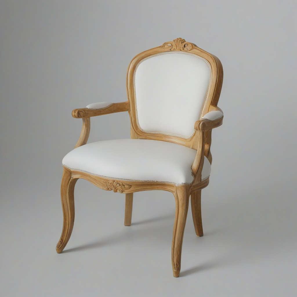 contemporary art style chair, on a plain white background, even lighting 