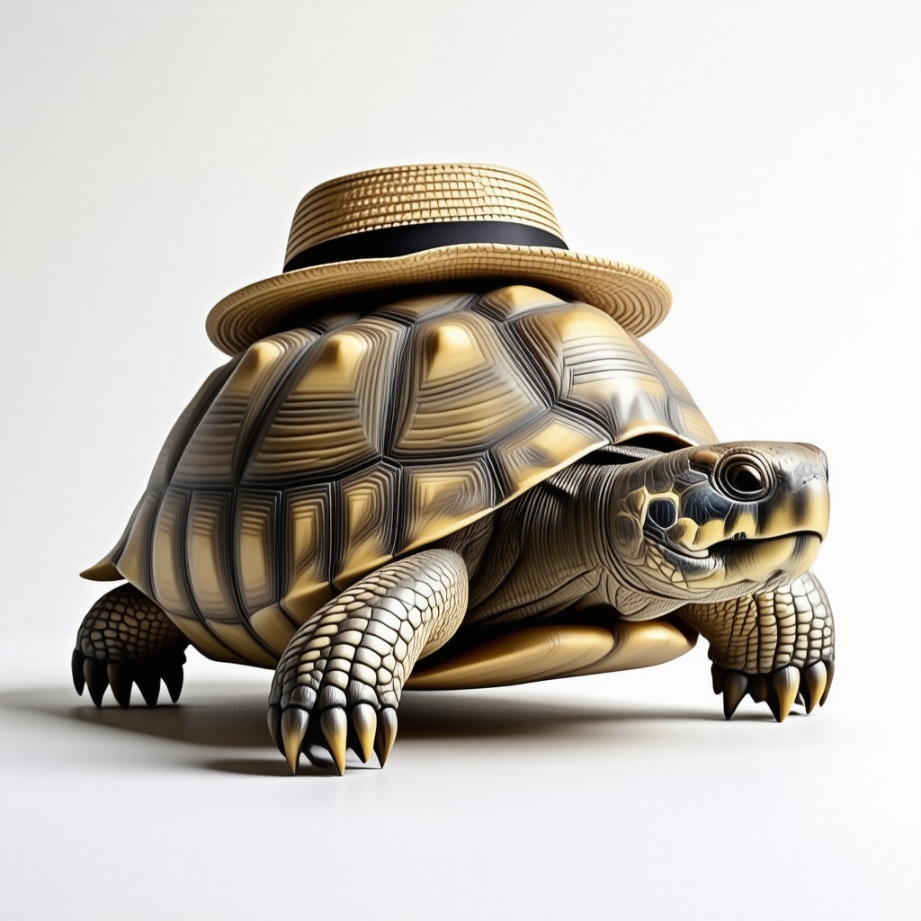 tortoise with hat