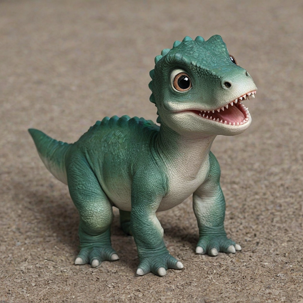 A cute baby dinosaur