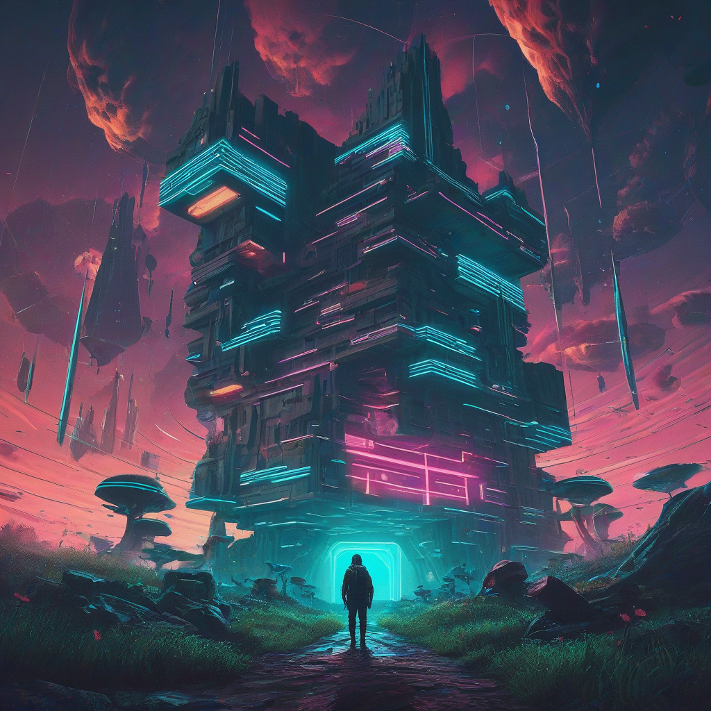 Beeple art style scene