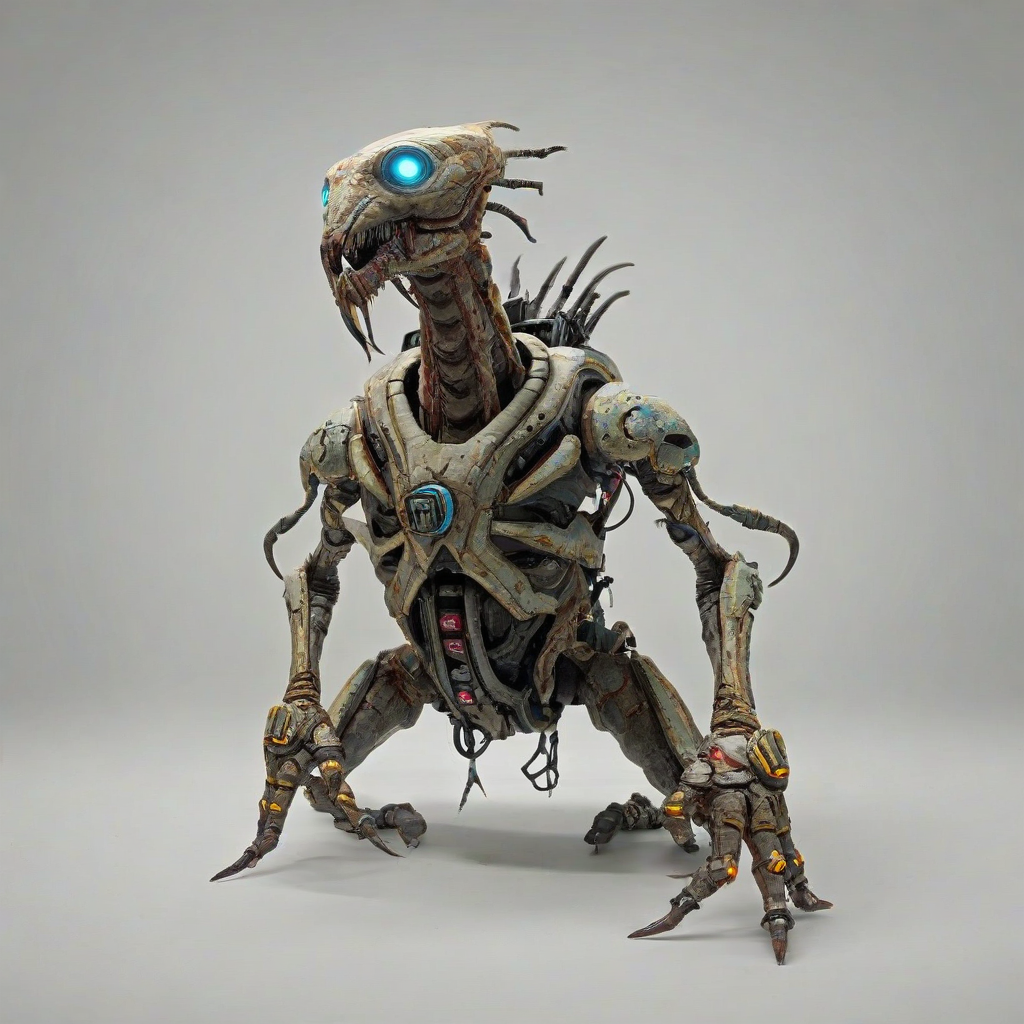 Borderlands style creature, on a plain white background, even lighting
