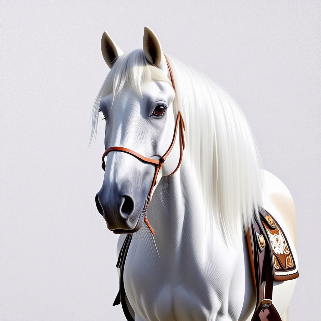 unicorn wearing a saddle