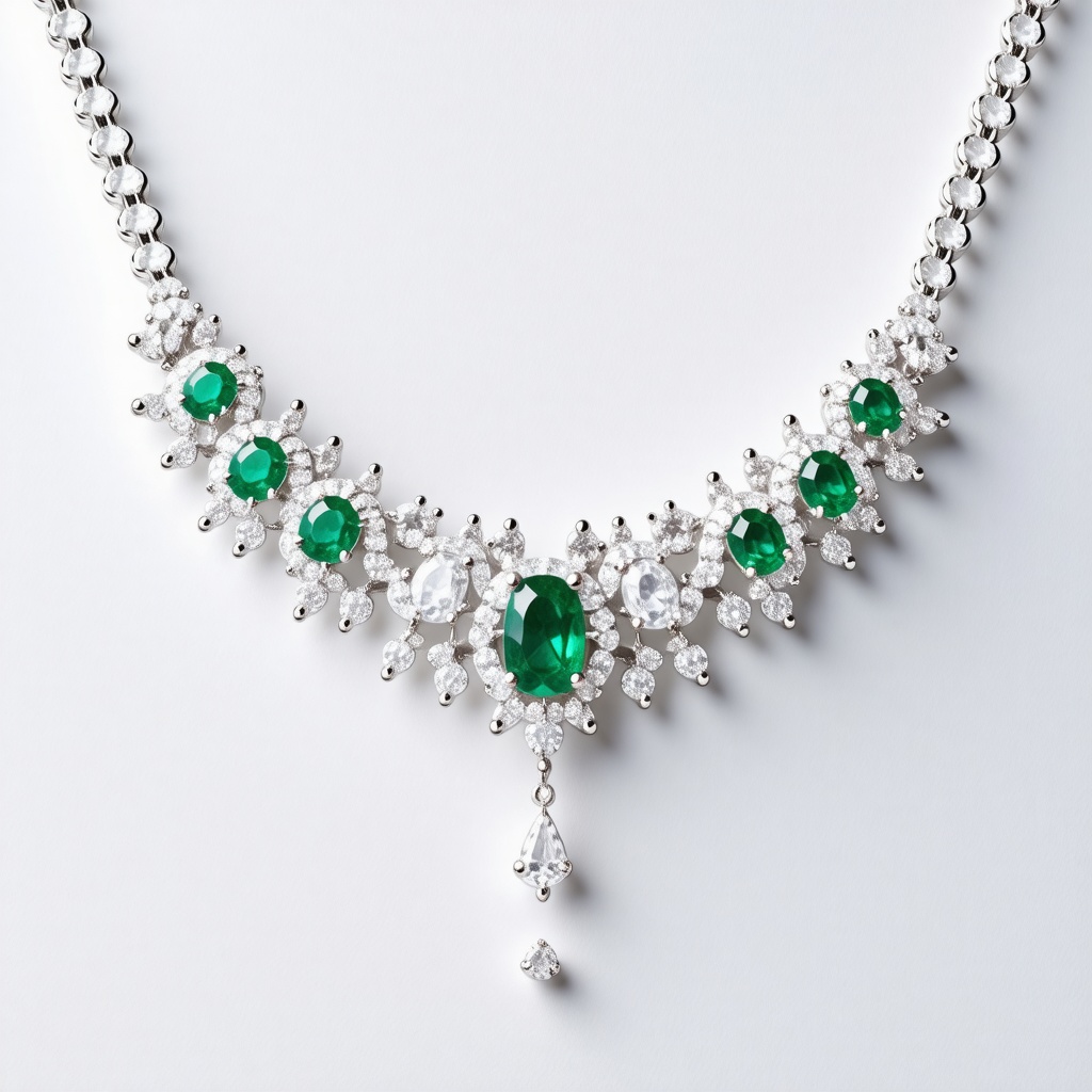 diamond and emerald necklace