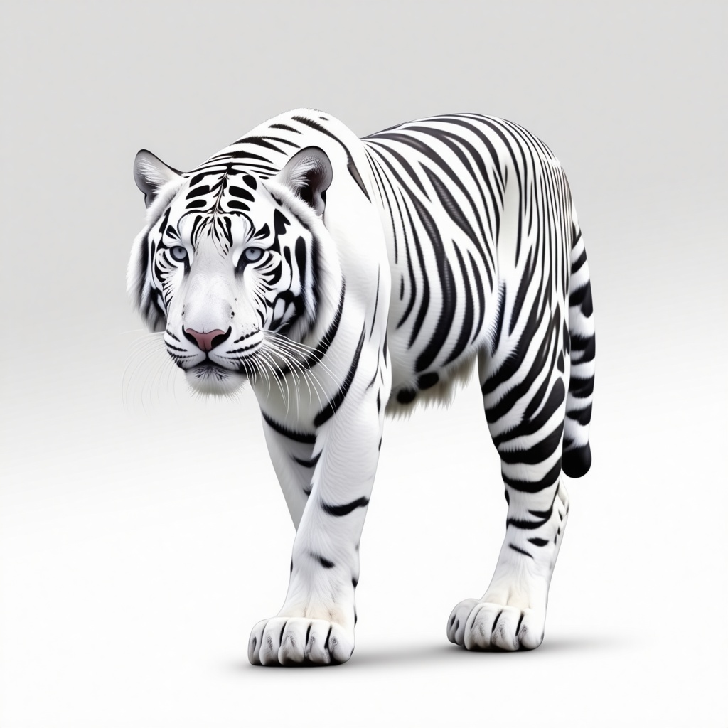 White tiger full body